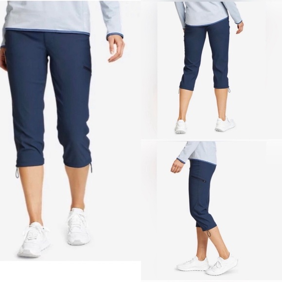 Eddie Bauer Pants - Eddie Bauer Women’s Tech Outdoor Hiking Navy Capri Pants Size 8